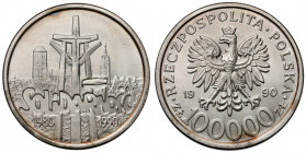 100.000 złotych 1990 Solidarność - odmiana B
