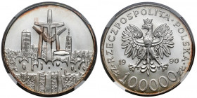 100.000 złotych 1990 Solidarność - odmiana A