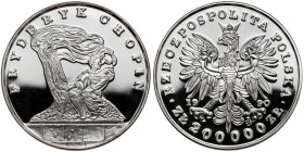 DUŻY Tryptyk 200.000 złotych 1990 Chopin
