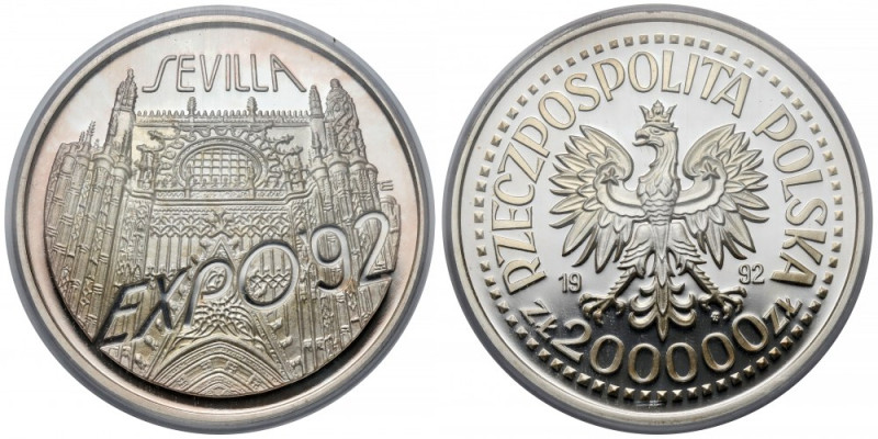 200.000 złotych 1992 Expo Sevilla 
Grade: PCGS PR66 DCAM