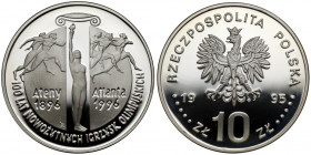 10 złotych 1995 - 100 lat Nowożytnych Igrzysk Olimpijskich Atlanta