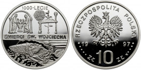 10 złotych 1997 - 1000-lecie śmierci św.Wojciecha