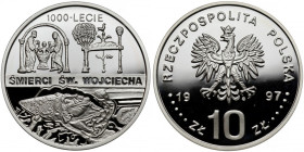 10 złotych 1997 - 1000-lecie śmierci św.Wojciecha