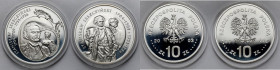 10 złotych 2003 Stanisław Leszczyński - zestaw (2szt)