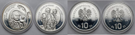 10 złotych 2003 Stanisław Leszczyński - zestaw (2szt)