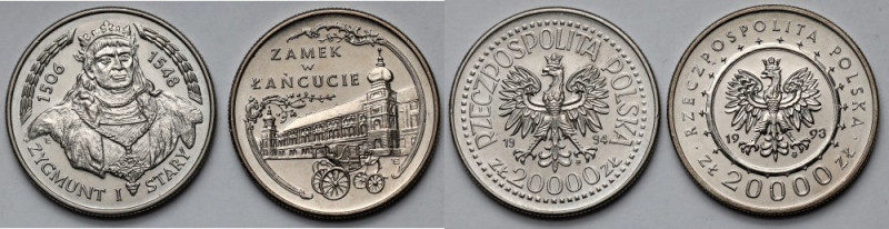 20.000 złotych 1993-1994 - zestaw (2szt) 
Grade: UNC/AU