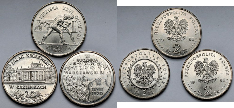 2 złote 1995 - zestaw (3szt)