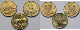 2 złote 1996-1999 - zestaw (3szt)