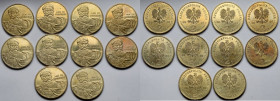 2 złote 2001 Jan III Sobieski - zestaw (10szt)