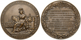 Poniatowski, Medal upamiętniający reformę monetarną 1766 - KOPIA MW 1966