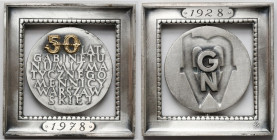 Medal 50-lecie Gabinetu Numizmatycznego Mennicy Warszawskiej 1978