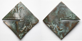 Plakieta (12x12cm) Jan III Sobieski - Odsiecz Wiedeńska 1983