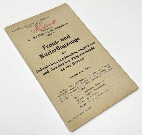 Niemcy, Tablice Samolotów Łącznikowych 1942