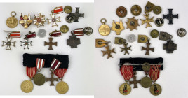 PRL, Miniatury odznak i odznaczeń - zestaw (13szt)