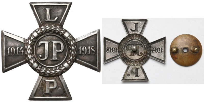 Krzyż Legionowy - SREBRO - wykonawca KH Na rewersie nabita punca z imiennikiem w...