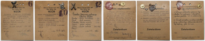 PRL, Wzory odznak - zestaw (3szt)