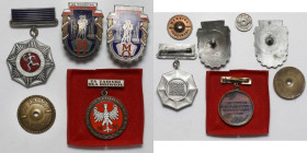 PRL, Zestaw Odznak + Nakrętka (5szt)
