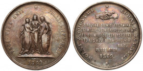 Medal SREBRO 300. rocznia Unii Lubelskiej 1569-1869 - B.RZADKI RR