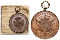 Medal z Gwiazdą Wytrwałości Powstania listopadowego - w jego 50. Rocznicę (1881)