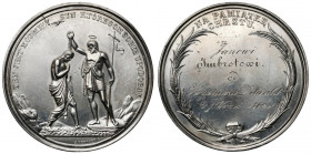 Medal chrzcielny SREBRO 'Na Pamiątkę Chrztu' - Herkner