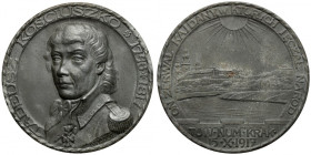 Medal, Tadeusz Kościuszko 1917 - on zerwał kajdany...
