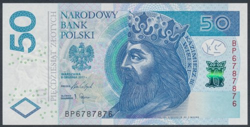 50 zł 2017 BP - 6787876 - radarowy 
Grade: UNC