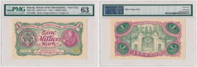 Gdańsk, 1 mln marek 1923 - numeracja 5-cyfrowa