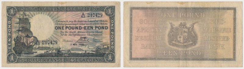 South Africa, 1 Pound 1935 
Grade: VF-