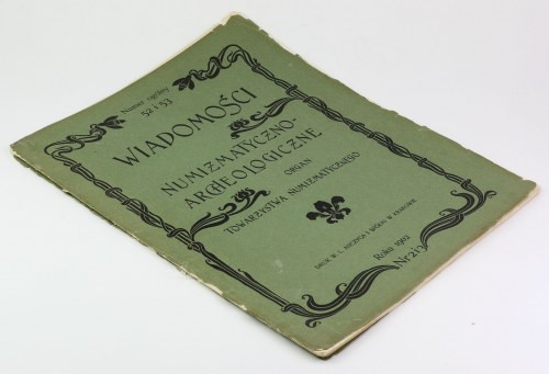 Wiadomości Numizmatyczno-Archeologiczne 1902/2-3 Nieznacznie pokruszone krawędzi...