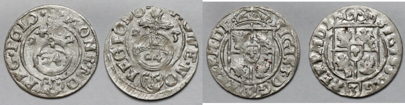 Zygmunt III Waza, Półtorak Bydgoszcz 1622-1623 - zestaw (2szt) Piękny połysk. 
...