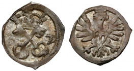 Zygmunt III Waza, Denar Poznań 1607 R4