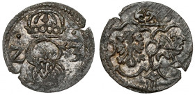 Zygmunt III Waza, Denar Łobżenica 1623 - Z-3 R4