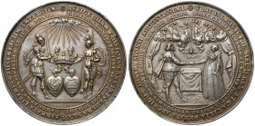 Władysław IV Waza, Medal zaślubinowy (1635 r.) - stary ODLEW