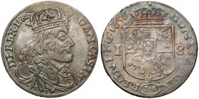 Jan II Kazimierz, Ort Kraków 1656 IC - z ozdobnikiem