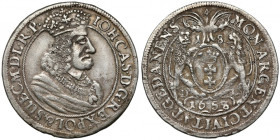 Jan II Kazimierz, Ort Gdańsk 1658 DL - przebitka z 1657