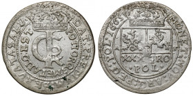 Jan II Kazimierz, Tymf Kraków 1665 AT - SERVATASALV