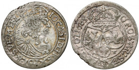 Jan II Kazimierz, Szóstak Kraków 1665 AT R1