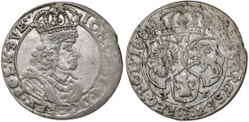Jan II Kazimierz, Szóstak Bydgoszcz 1661 TT - mniejsze popiersie