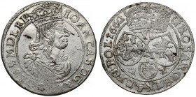 Jan II Kazimierz, Szóstak Bydgoszcz 1662 AT - bardzo ładny