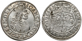 Jan II Kazimierz, Szóstak Bydgoszcz 1663 AT