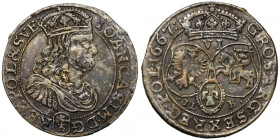 Jan II Kazimierz, Szóstak Bydgoszcz 1667 TLB