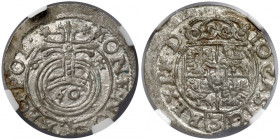 Jan II Kazimierz, Półtorak Poznań 1661 - obwódki - MD F3