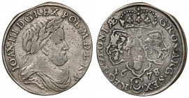 Jan III Sobieski, Szóstak Bydgoszcz 1678 - w tarczy RR