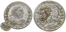 Jan III Sobieski, Szóstak Bydgoszcz 1683 TLB - z pterugami - RZADKI RRR