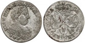 Jan III Sobieski, Szóstak Bydgoszcz 1684 SVP - w zbroi RRRR
