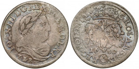 Jan III Sobieski, Szóstak Kraków 1680 - z rozetami RRR