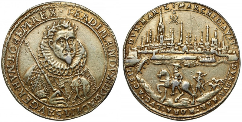 Śląsk, Ferdynand II, Talar medalowy 1626, Wrocław - B.RZADKI 'Jagdtaler', czyli ...