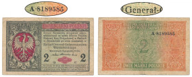 2 mkp 1916 Generał - A 8189585 - najniższy znany obecnie numer - rzadkość