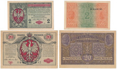 Zestaw 2 mkp 1916 Generał i 20 mkp 1916 jenerał (2szt)