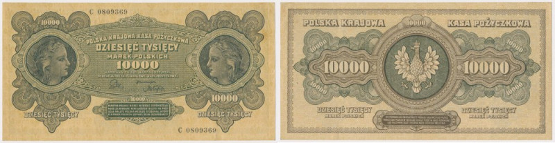 10.000 mkp 1922 - C Reference: Miłczak 32
Grade: XF-